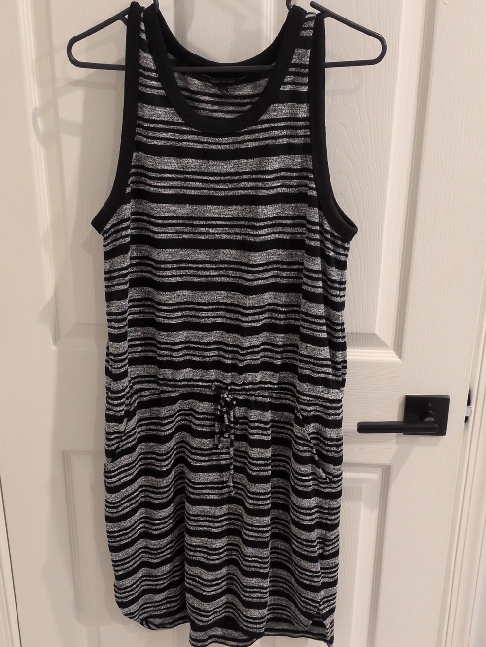 Banana Republic Factory Black And White Striped Dress Size Medium